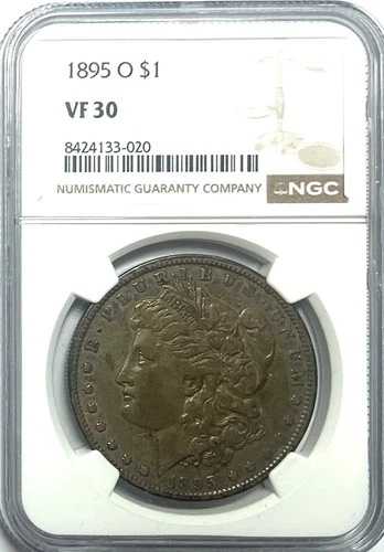 1895 O モルガン・ダラー - NGC VF30 - 非常に美しい希少コイン