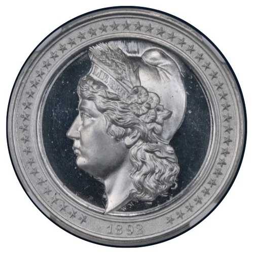 1892年シカゴ・コロンビアン万博 SC$1-リバティヘッド-HK-222 NGC MS-65PL