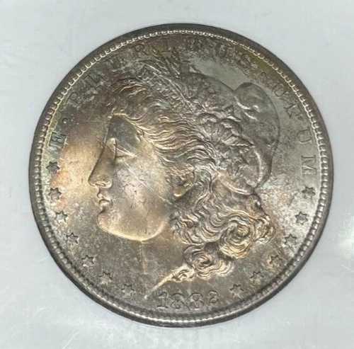 1882年製 モーガン銀貨 ~ NGC MS 65 ~美しいコイン~ REF#16-013