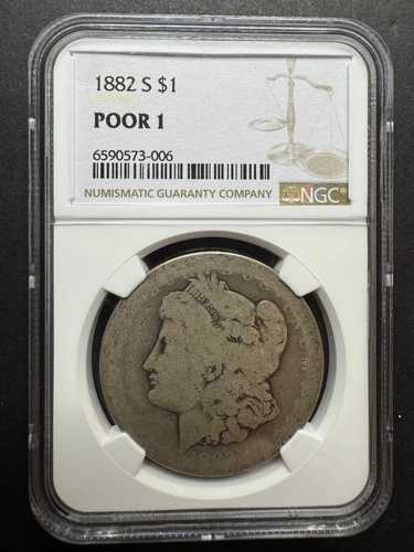 1882 S モーガン $1 NGC PO 01 ローボール レア プアー 1 希少 ニューオーリンズ 希少