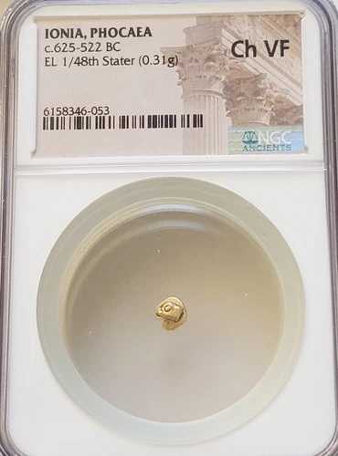 イオニア、フォカイアの印章頭 1/48 ゴールドステイター NGC チョイス VF 古代コイン