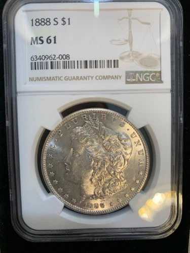1888-S モルガン・ダラー NGC MS61