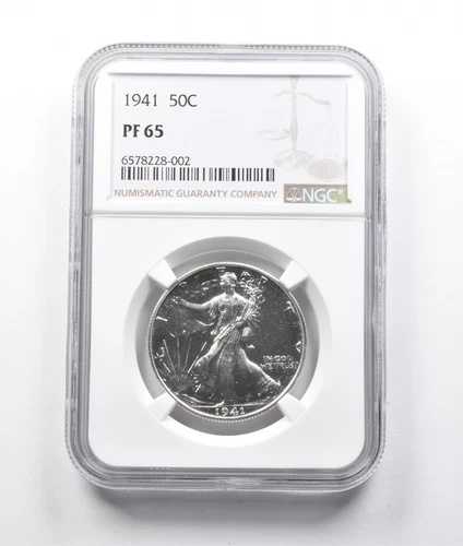 PF65 1941年ウォーキング・リバティ・ハーフダラー NGC *0491