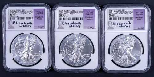 2016-W NGC MS70 シルバーイーグル FDOI ロケーションセット ジョーンズ・シンジド REB044 129,250円