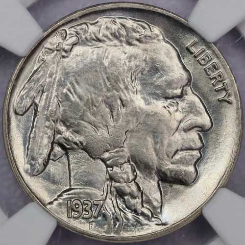 1937年 5セント バッファローニッケル - NGC MS 67+ CAC