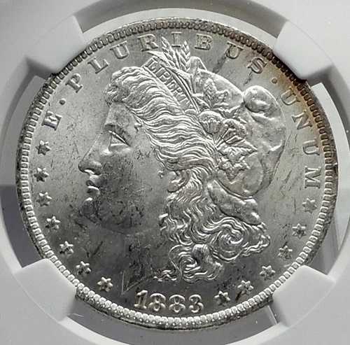 1883年 アメリカ合衆国 銀貨 モルガン USドル イーグル NGC MS i80080