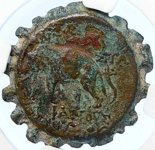 アンティオコス VI ディオニュソス 144BC セレウキッド古代ギリシャ コイン 象 NGC i106736 129,250円