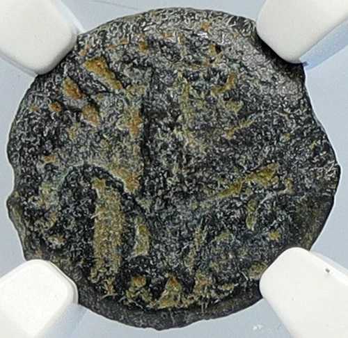 ポンティウス・ピラト ティベリウス エルサレム イエス 磔刑 古代ローマ硬貨 NGC i105941