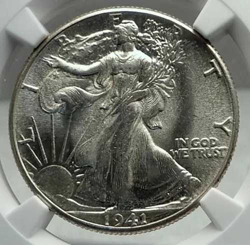 1941年 アメリカ合衆国 ウォーキング・リバティ ハーフドル銀貨 イーグル NGC i79602