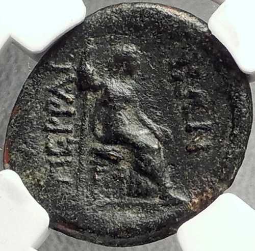 テッサリアのペライボイ、紀元前2~1世紀頃の古代ギリシャコイン、ゼウス、ヘラ、NGC i68556