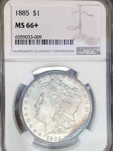 1885年製モルガン・ダラー NGC MS66+！まさにショーストッパー！素晴らしいトナー！NR #G1385