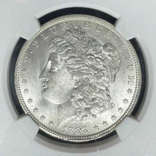 1888-O モルガン銀貨 ~ NGC AU 58 VAM 1B EDS レガシーコレクション REF#55-217