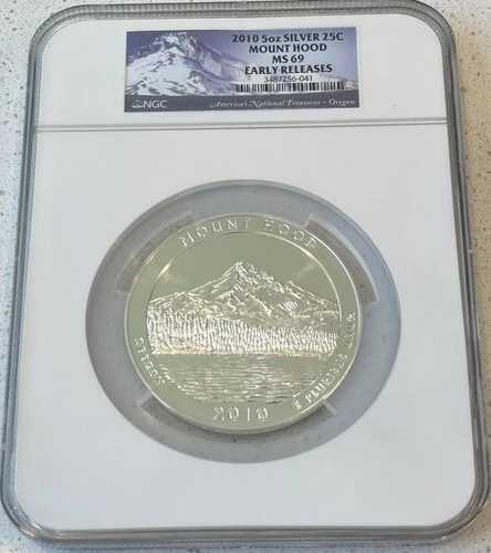 2010 マウントフッド ATB NGC MS69 早期リリース 5 オンス シルバー。｜WORLD RESOURCE【QUEEN店】
