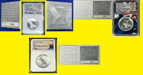 2017 18 19 3オンス シルバー ウェッジテール イーグル ハイレリーフ NGC PF 70 UC ボックス COA