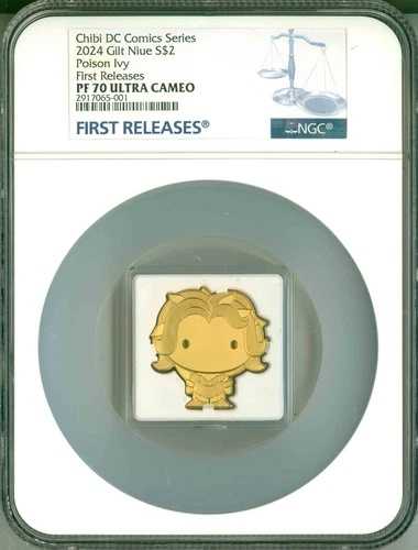 2024年 ニウエ S$2 ちび DCコミックスシリーズ ギルト ポイズン・アイビー FR NGC PF70 UC ボックス COA OGP