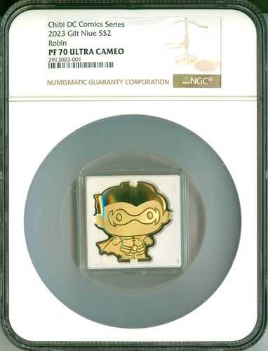 2023年 ニウエ S$2 チビ DCコミックスシリーズ ギルトロビン NGC PF70 ウルトラカメオ ボックス COA OGP