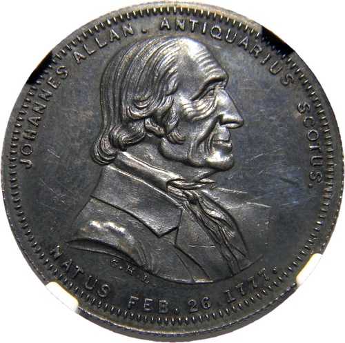 ニューヨーク、NY 1860年 ジョン・カーティス シルバートークン G. H. ラヴェット作 NGC MS 62 (13-6)｜WORLD RESOURCE【QUEEN店】 117,700円