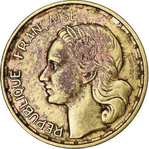 [#1277945] フランス、20 フラン、ギロー、1950 年、ボーモン - ル ロジェ、4 フォーシル、レ｜WORLD RESOURCE【QUEEN店】