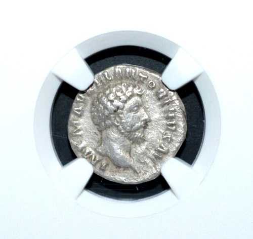 マルクス・アウレリウス、AD 161-180、アル・デナリウス、NGC、ストライク 4/5、(342)