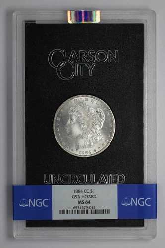 1884年 CC モーガンシルバー ドル GSA ホード NGC MS 64-
