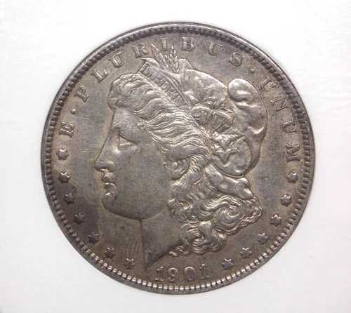 1901年「P」モルガン銀貨 $1 NGC AU50 #005 イーストコーストコイン＆コレクタブルズ
