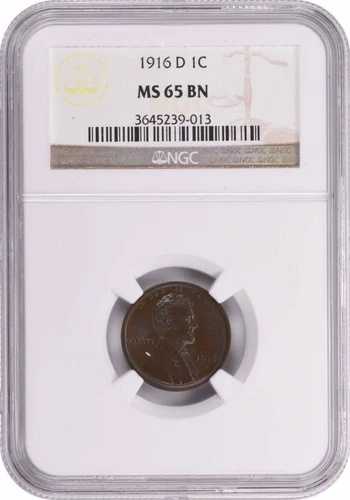 1916-D リンカーン セント MS65BN NGC
