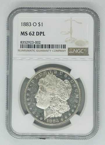 1883-O モルガン銀貨 1ドル硬貨 NGC MS 62 DMPL｜WORLD RESOURCE【QUEEN店】