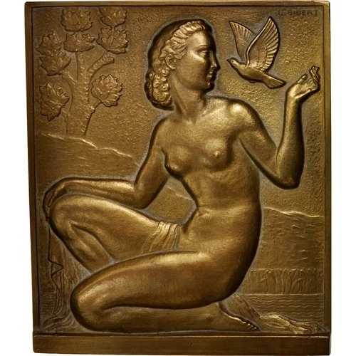 [#404191] フランス, アールデコ様式, ファム・ア・ラ・コロンブ, 芸術と文化, 1942年, Gib