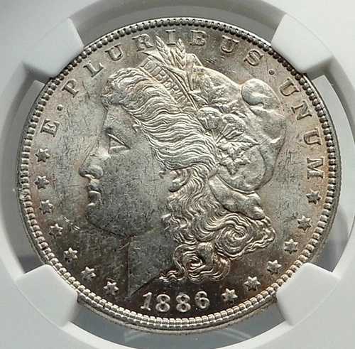 1886年 アメリカ合衆国 銀貨 モルガン USドル イーグル NGC MS i79833