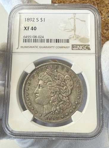 1892年-S モーガンシルバードル キー日付 NGC XF 40-｜WORLD RESOURCE【QUEEN店】