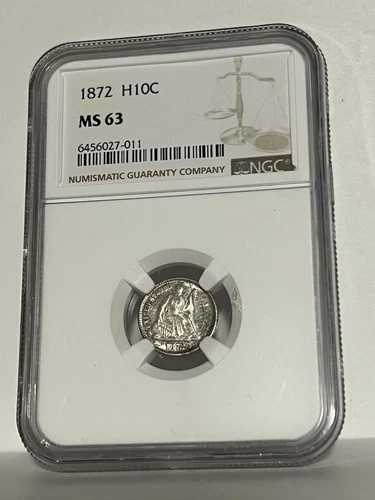1872年 自由の女神像半ダイム NGC MS63｜WORLD RESOURCE【QUEEN店】