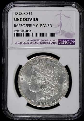1898-S 1ドル モルガン銀貨 NGC UNC 詳細 | 未使用｜WORLD RESOURCE【QUEEN店】