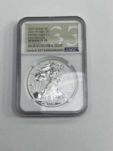 2021年 アメリカン シルバー イーグル リバース プルーフ NGC PF70 早期リリース|WORLD RESOURCE【QUEEN店】
