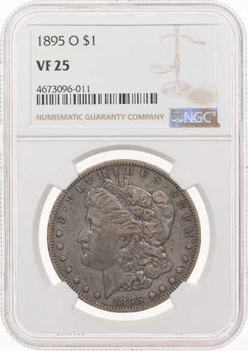 1895-O $1 NGC VF25 モルガン銀貨