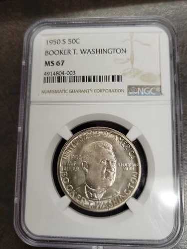 ワシントン(ブッカー・T.)記念銀貨 1950-S MS67 NGCハイグレード|WORLD RESOURCE【QUEEN店】