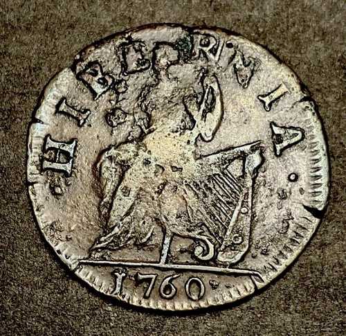 1760年 USA Voce Populi ハーフペニー VOOE N.3、2.7-E、W-13930