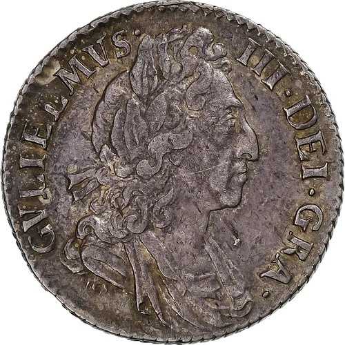 [#1511828] イングランド王国、ウィリアム3世、6ペンス、1698年、ロンドン、銀貨、AU