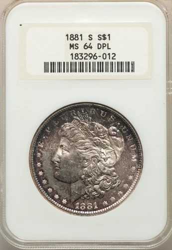 :1881-S S1$ シルバー モルガン ドル NGC セレクト MS64DPL ディーププルーフのような高グレード|WORLD RESOURCE【QUEEN店】
