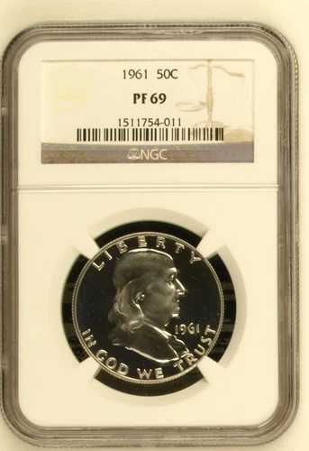 1961年 P ハーフダラー フランクリン NGC PF-69｜WORLD RESOURCE【QUEEN店】