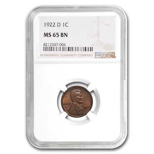 1922-D リンカーンセント MS-65 NGC (ブラウン)