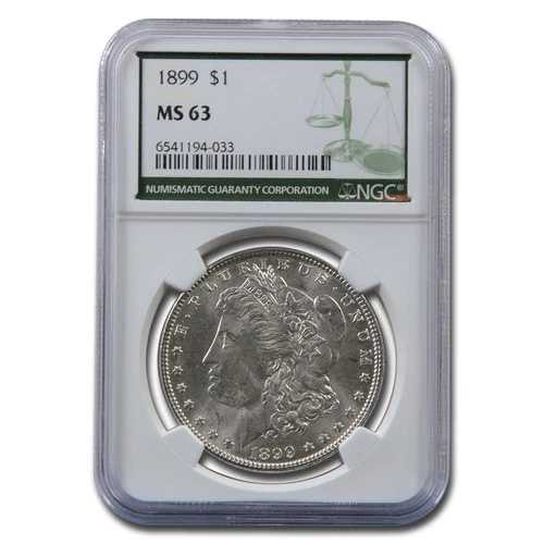 1899年 モーガンドル MS-63 NGC(グリーンレーベル)- 120,450円