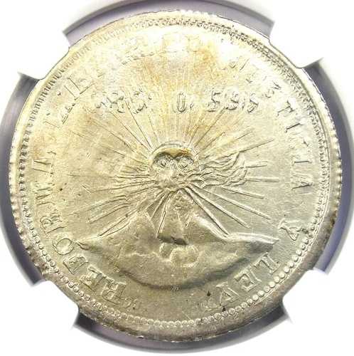 1914-GRO メキシコ ゲレロ シルバー 2ペソ 2P - NGC 未流通詳細 (UNC MS)