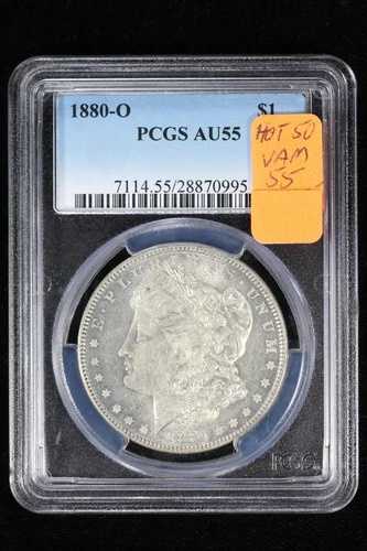 1880-O モルガン・ダラー VAM-55 ホット 50 PCGS AU 55 3XN3