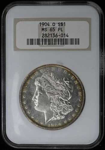 1904-O モルガン・ダラー S$1 NGC MS65PL