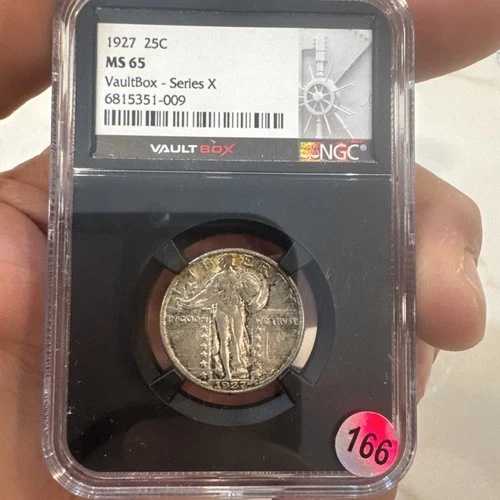 1927年 25セント スタンディングリバティクォーター NGC Ms65