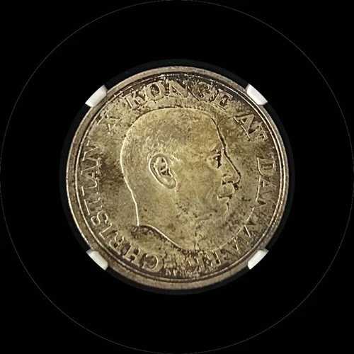 デンマーク 2 クローネ 1945 NGC MS64 世界コイン / 28