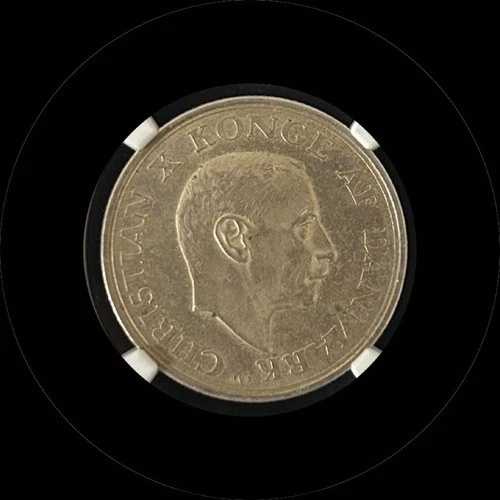 デンマーク 2 クローネ 1937 NGC MS61 世界コイン / 30
