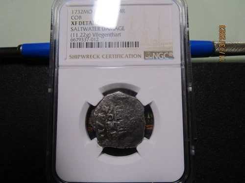 1732年 メキシコ コブ 4 レアル VLIEGENTHART 難破船 NGC #6679337-12