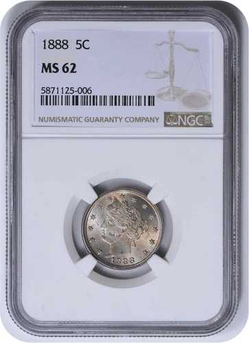 1888年 リバティニッケル FS-101 MS62 NGC