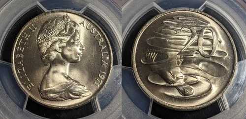 1971年 20セント オーストラリア PCGS MS67 FDC GEM UNC #3161